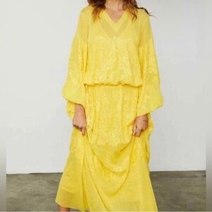 HAH Hot As Hell Yellow Royal Hahness Maxi Dress